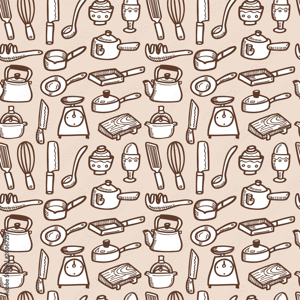 seamless kitchen pattern seamless kitchen pattern