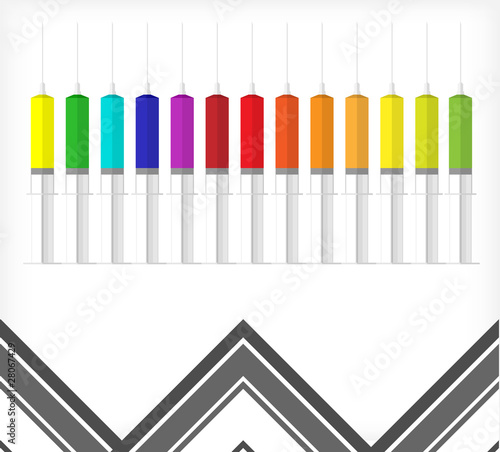 Background color syringes A