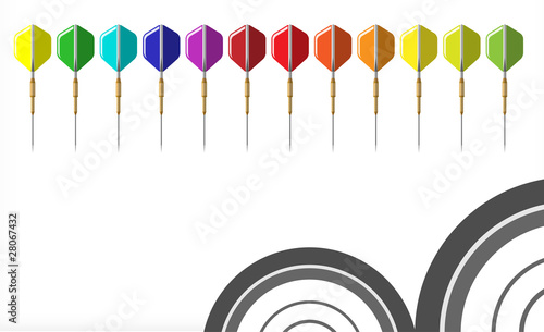 Background color of darts A