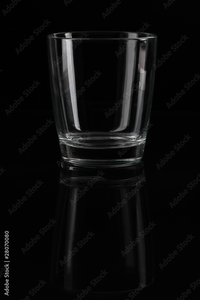 Glasses on a black background Glasses on a black background