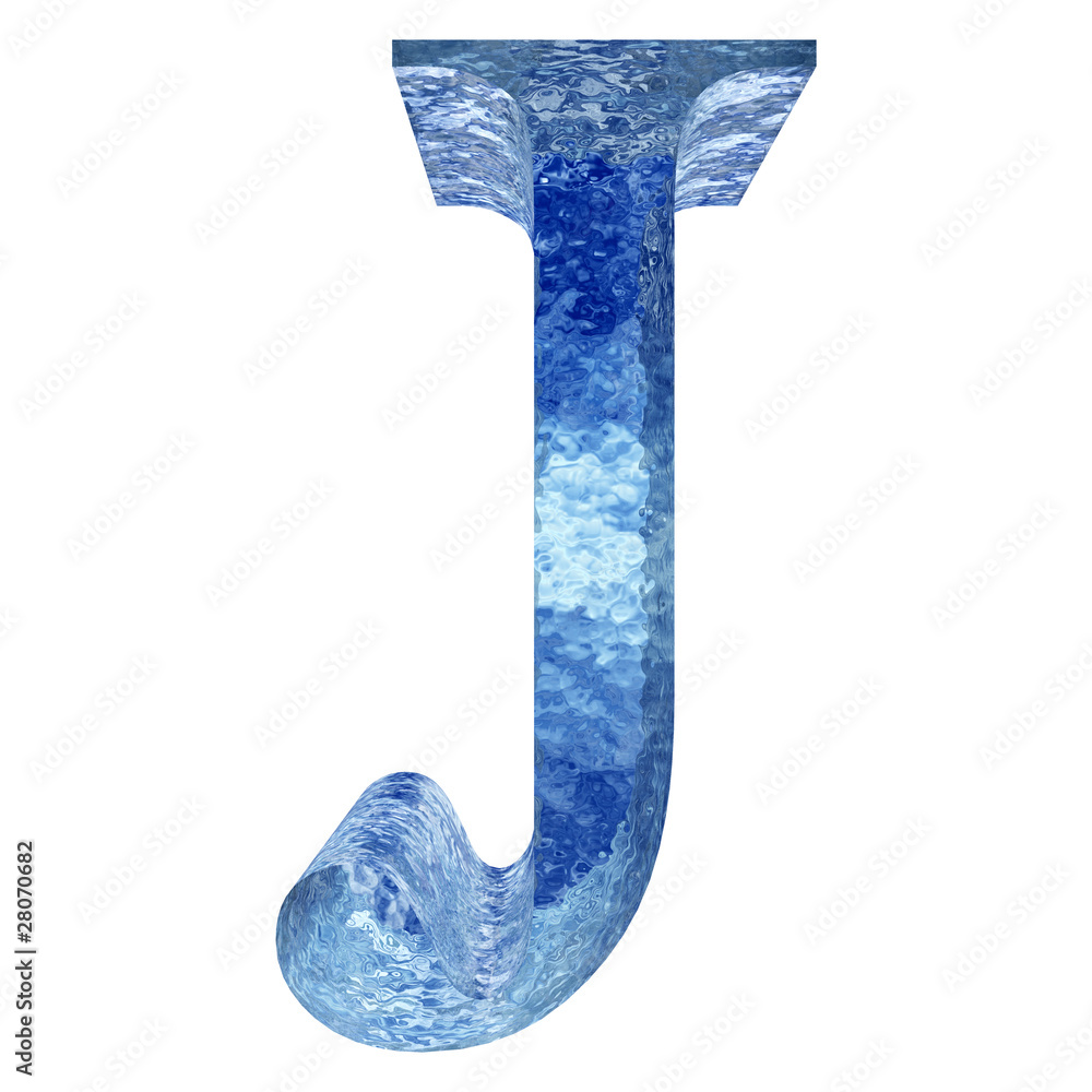 High resolution conceptual ice or water font isolated High resolution conceptual ice or water font isolated
