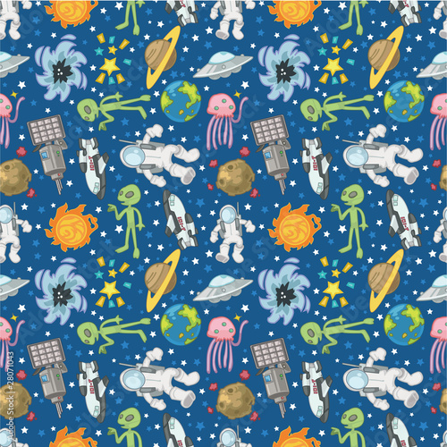 seamless Space pattern