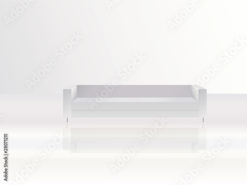 white sofa background