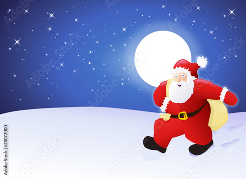Le père Noël en livraison, la nuit