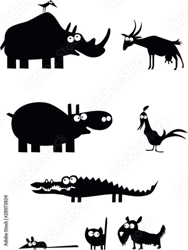 Silhouettes des animaux