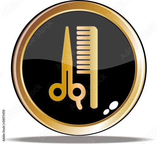 bouton coiffeur