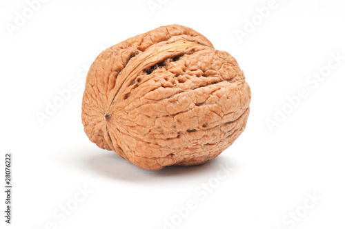 nut on white background