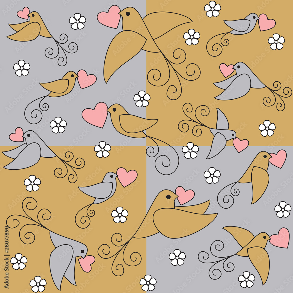 seamless wallpaper with birds seamless wallpaper with birds
