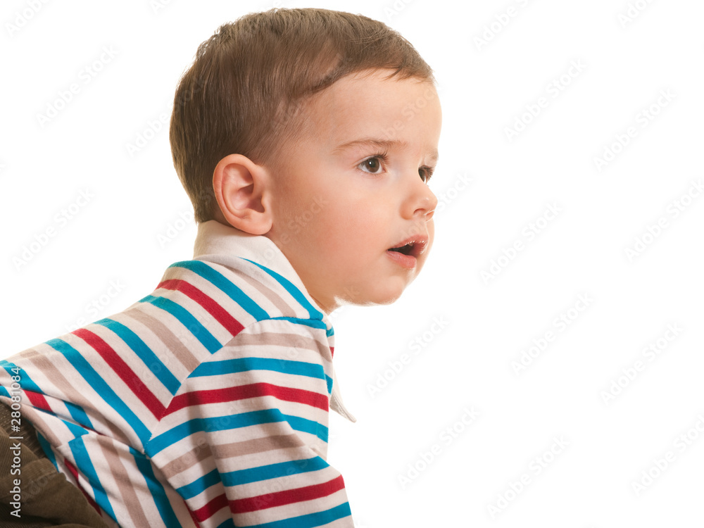 Thoughtful little boy Thoughtful little boy