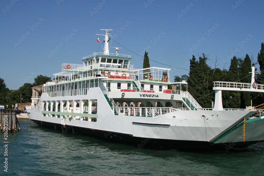Ship for the embarkation of passengers and cars Ship for the embarkation of passengers and cars