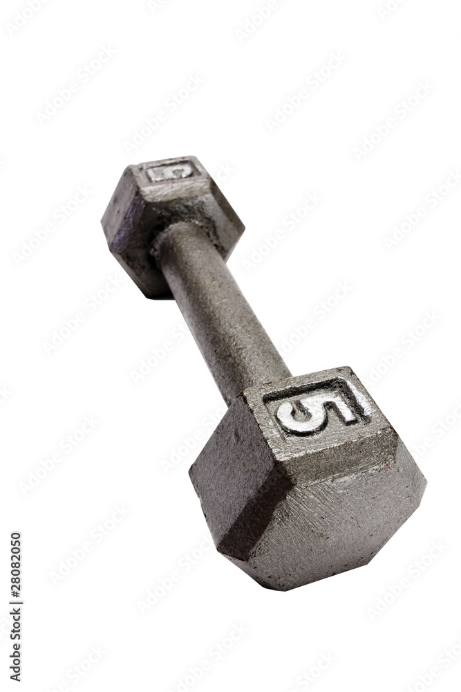 Close-up handweight isolated on white. Clipping path. Close-up handweight isolated on white. Clipping path.