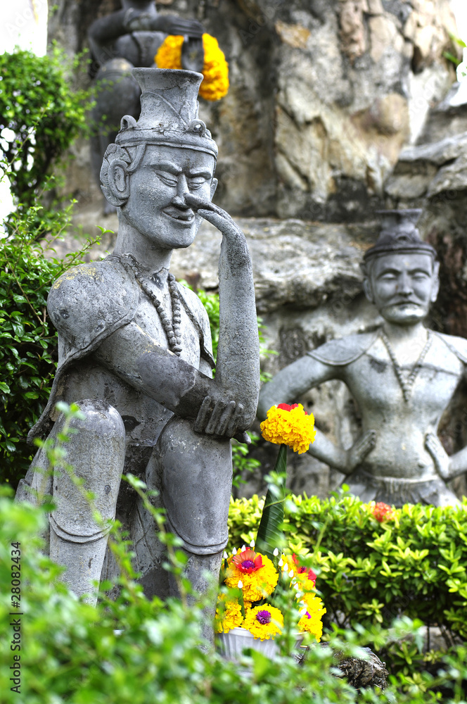 ascetic statue in thai temple
