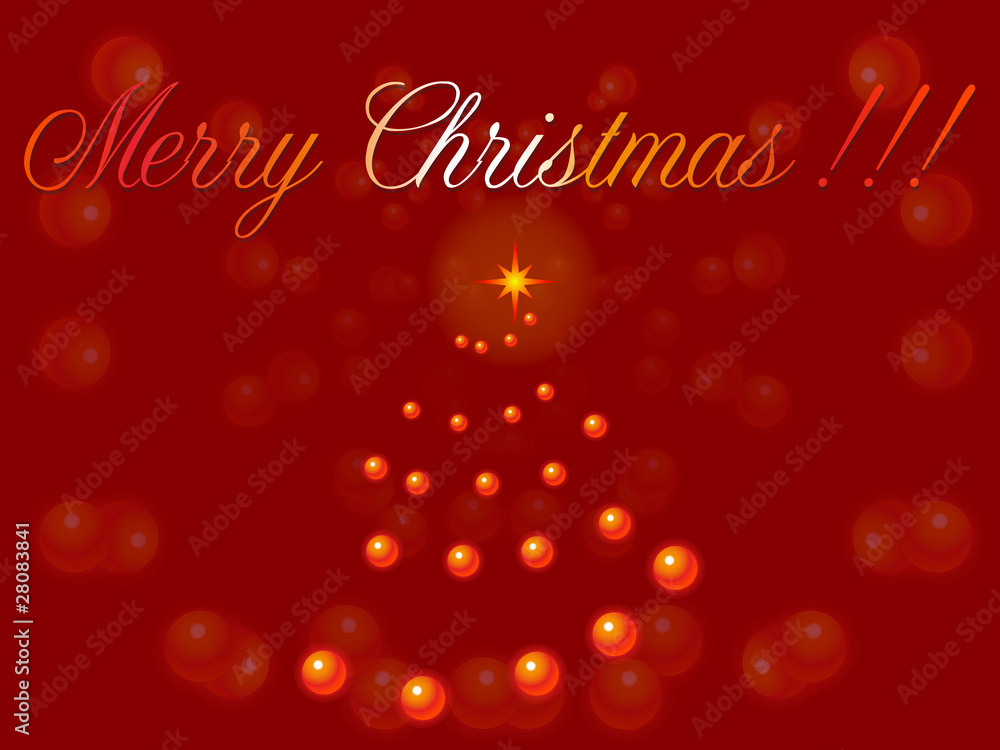 Naklejka premium marry christmas tree, vector