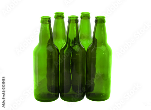 bottles for beer isolated