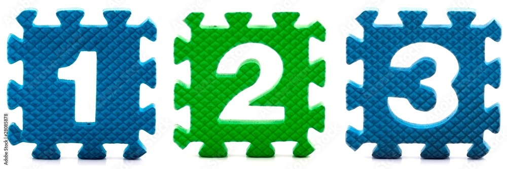 Alphabet puzzle pieces on white background Alphabet puzzle pieces on white background