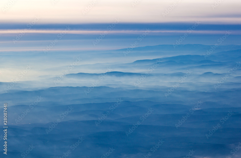 aerial view of the Alps aerial view of the Alps