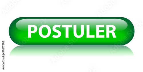 Bouton POSTULER (recherche d’emploi chômage candidature travail)