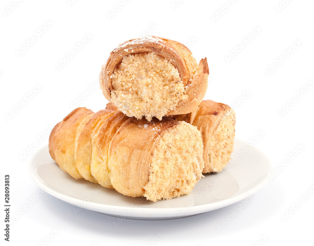 rolls with cream