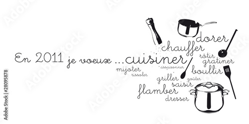 CARTE DE VOEUX CUISINE