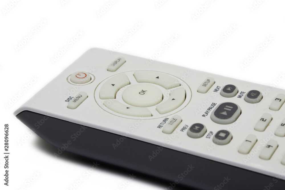 remote control on a white background remote control on a white background