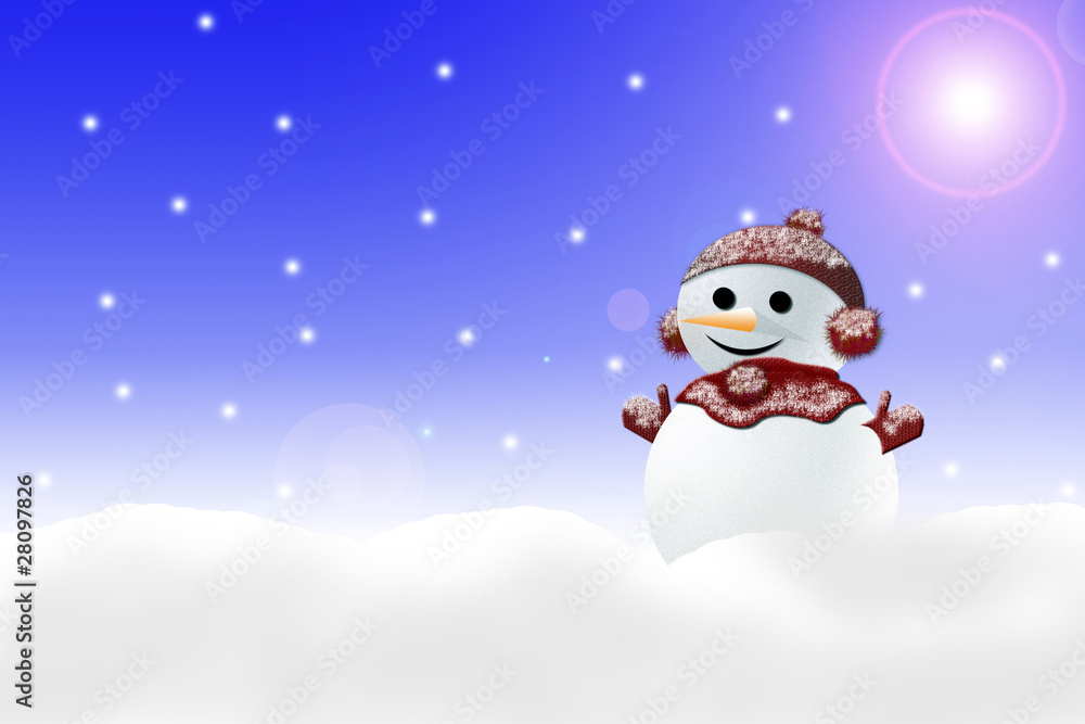 Obraz premium Christmas card