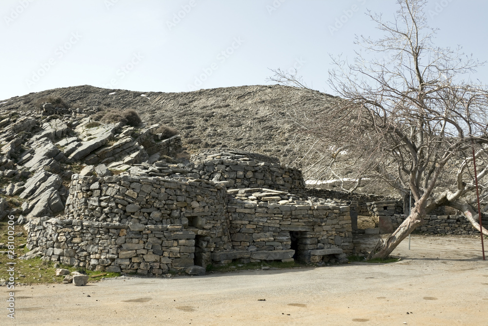 Nida plateau south of Rethimnon - shepherds stone house - Crete