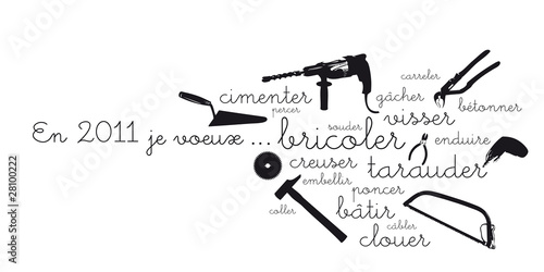 CARTE DE VOEUX BRICOLER