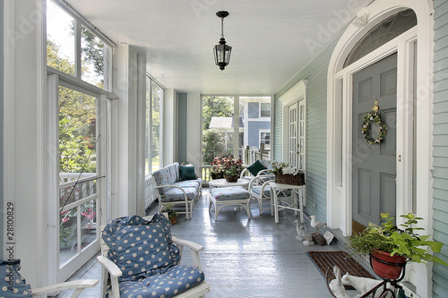 Obraz na plátně Screened in porch