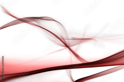 Red smoke in white background