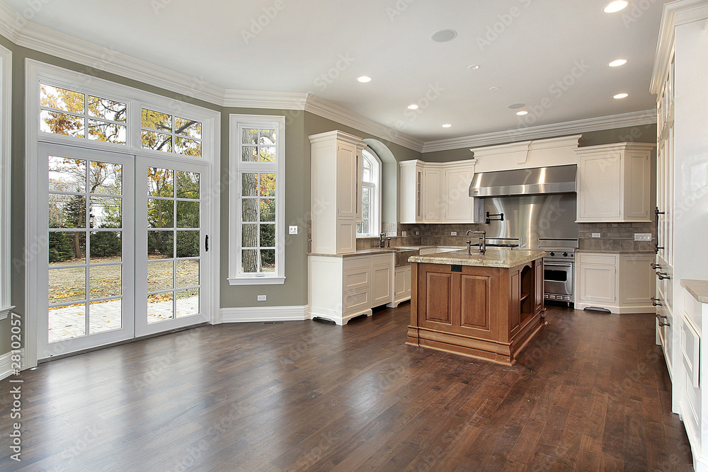 Fototapeta premium Kitchen in new construction home