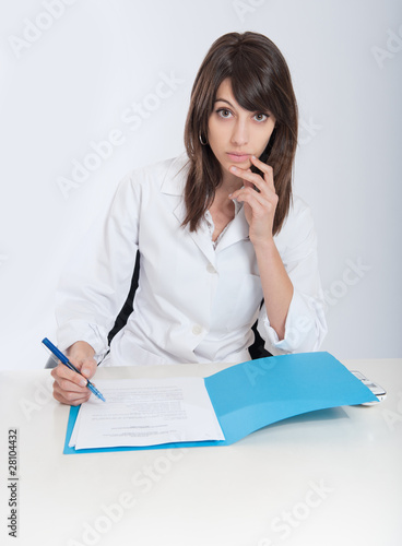 Serious healthcare professi...