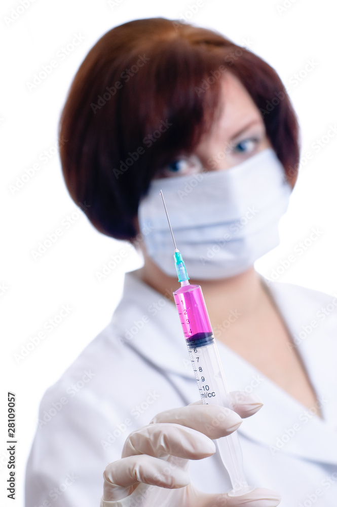 Doctor with a syringe Doctor with a syringe