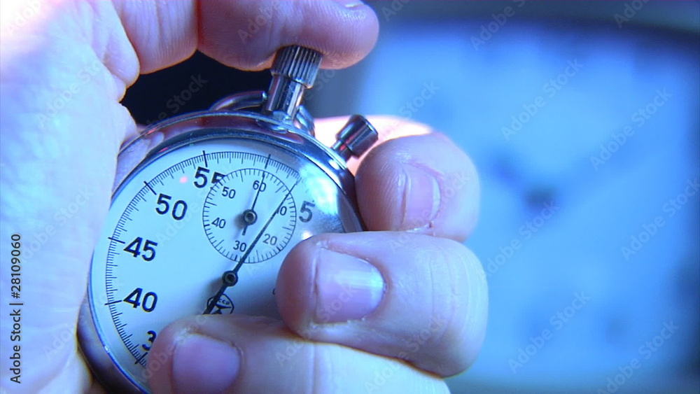 press the start button at stop-watch