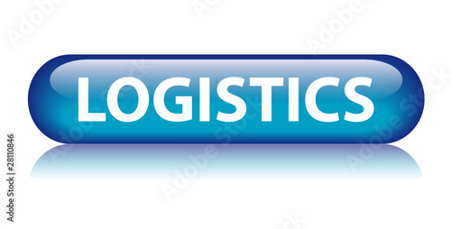 "LOGISTICS" Web Button (supply chain transport delivery express)
