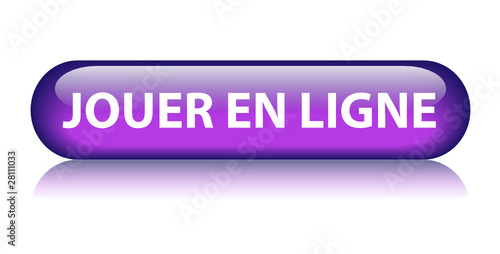 Bouton Web JOUER EN LIGNE (jeux vidéo jeu réseau arcade console)