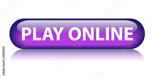 PLAY ONLINE Web Button (video games gamepad entertainment go)