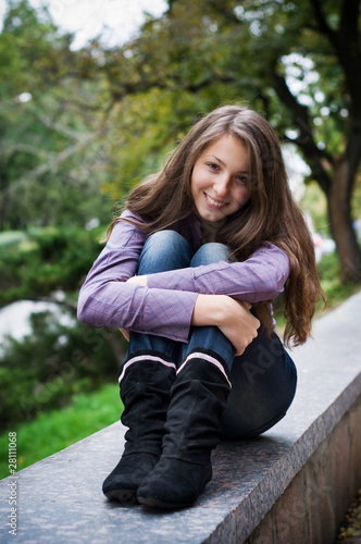 Beautiful Teenage Girl Smiling
