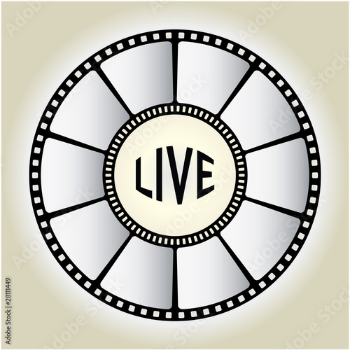 LIVE sign - vector