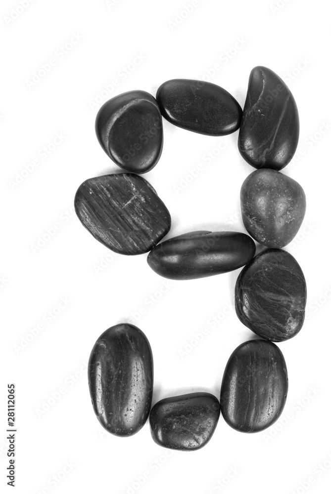 letter made of stones letter made of stones