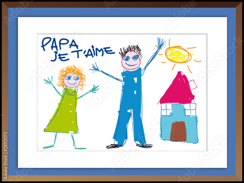 Dessin Enfant Maison_papa