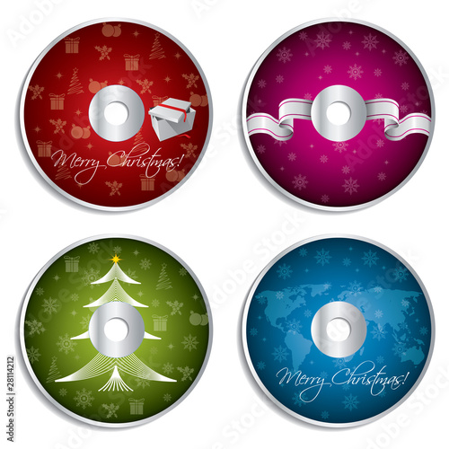 Christmas cd design set