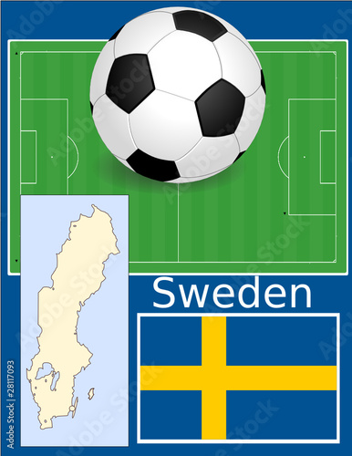 Sweden soccer football sport world flag map