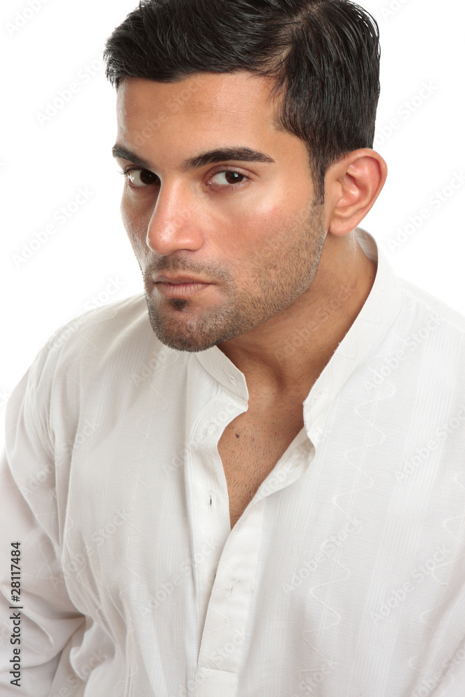 Obraz premium Handsome masculine man face