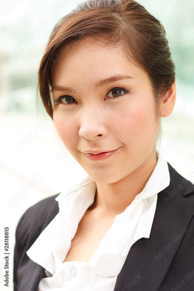 Fresh portrait of attractive business woman Fresh portrait of attractive business woman