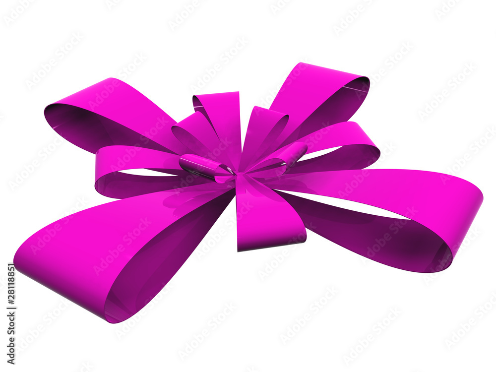 High resolution pink ribbon isolated High resolution pink ribbon isolated