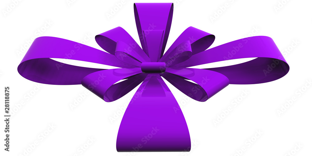 High resolution purple ribbon isolated High resolution purple ribbon isolated