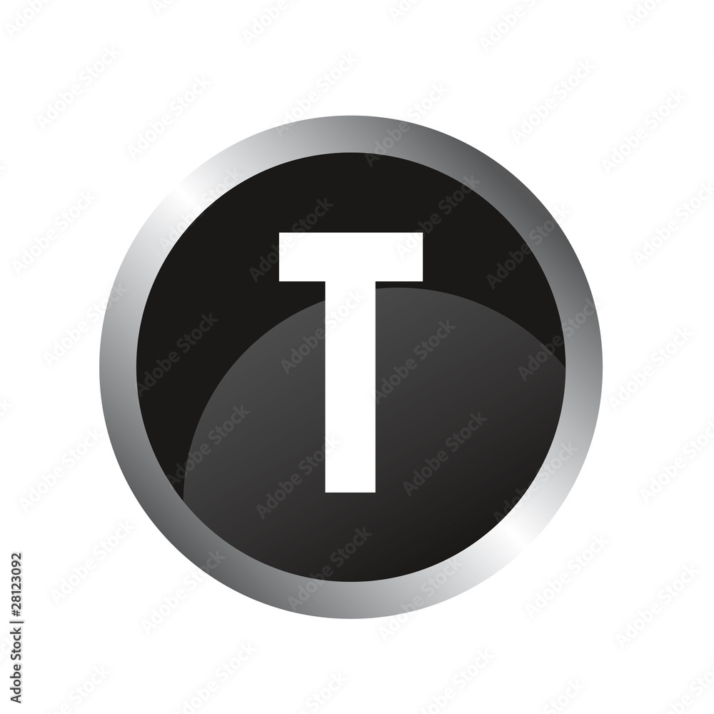Icon vector web illustration letter T Icon vector web illustration letter T