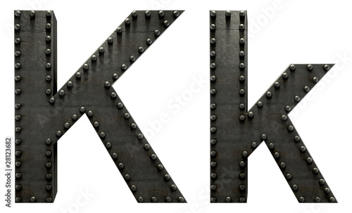 Forge metal font rivet