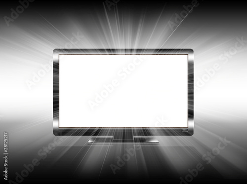 Wide Screen Display 06 - Streaks on Black+White