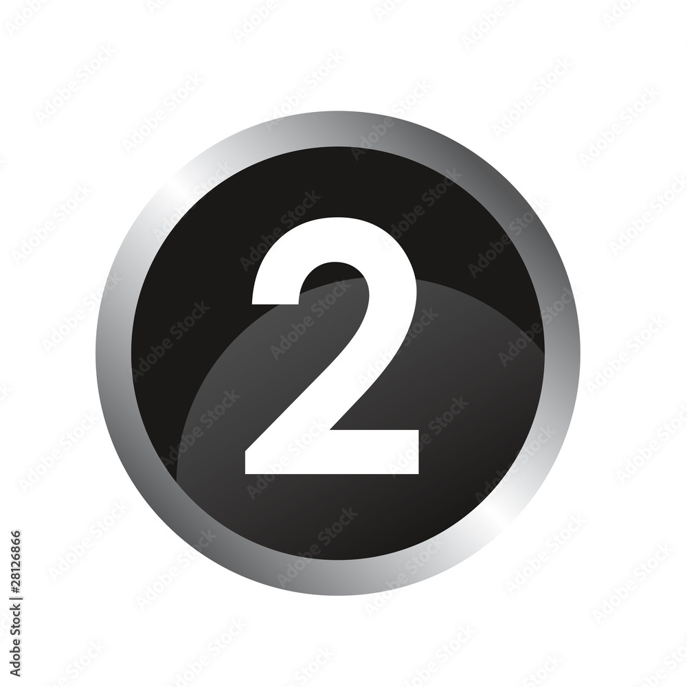 Icon vector web illustration number two Icon vector web illustration number two